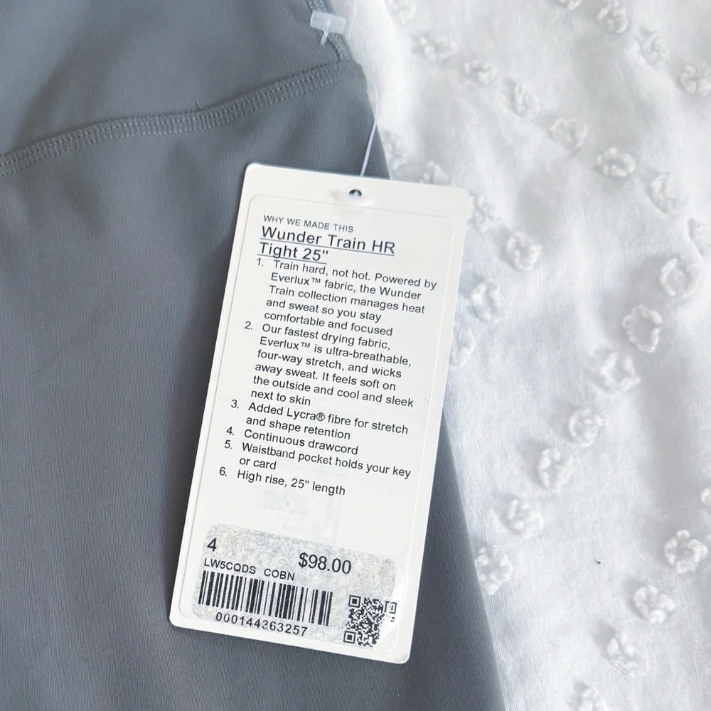 NWT Lululemon Wunder Train Core Yoga High-Rise Tight 25" Size 4 Green Olive - Picture 3 of 7